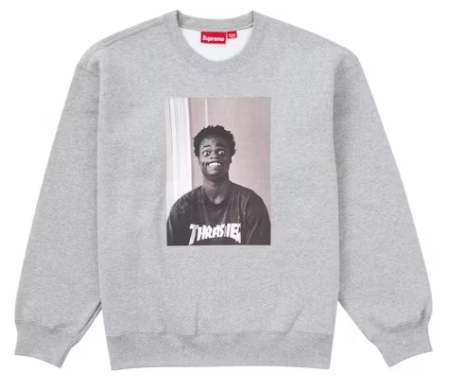 Supreme x Trasher Crewneck Heather Grey
