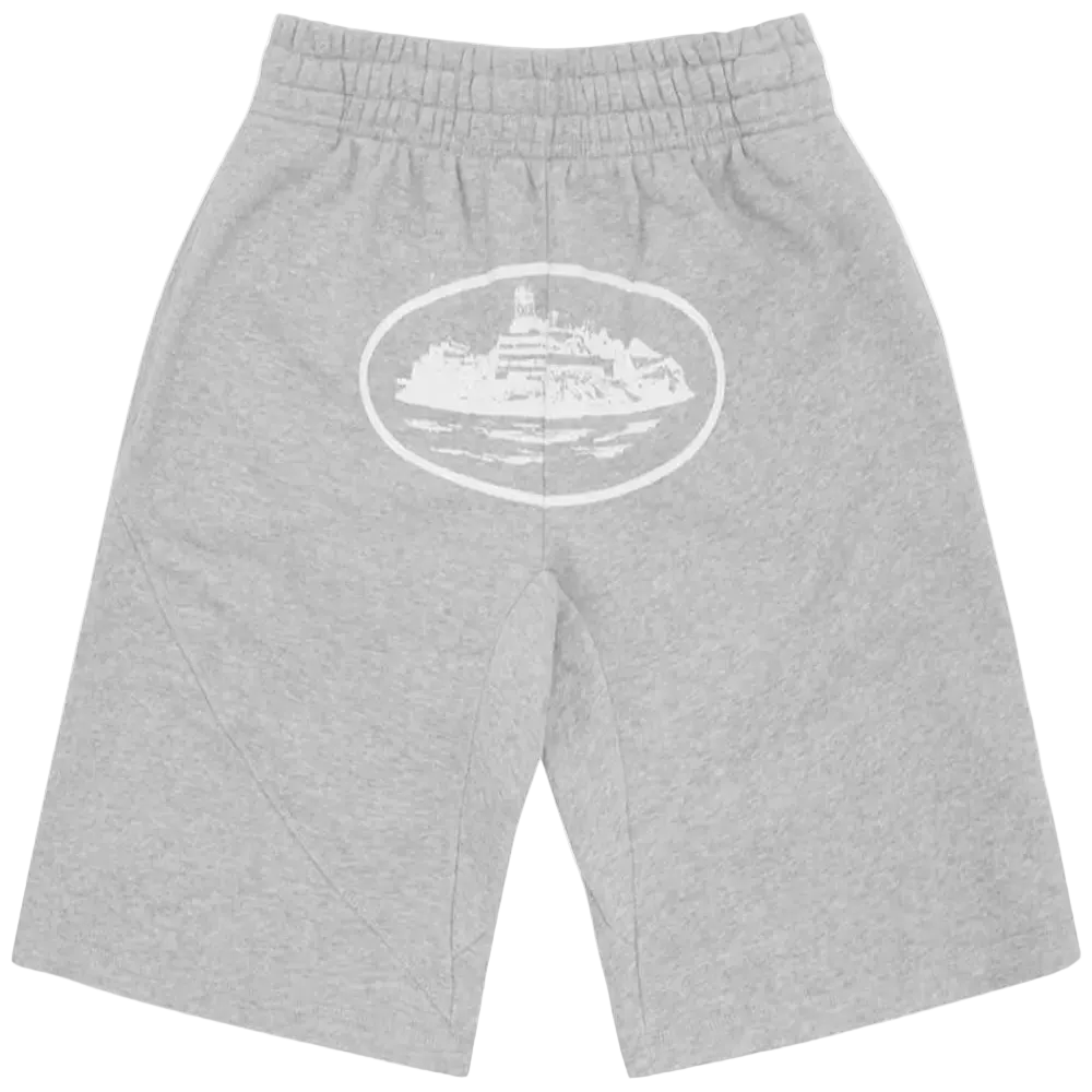 Corteiz OG Alcatraz Shorts Heather Grey