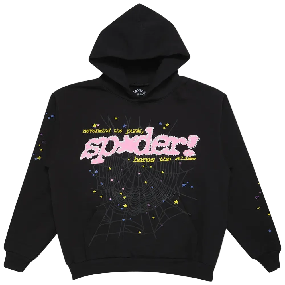 SP5DER P*nk V2 Hoodie Black