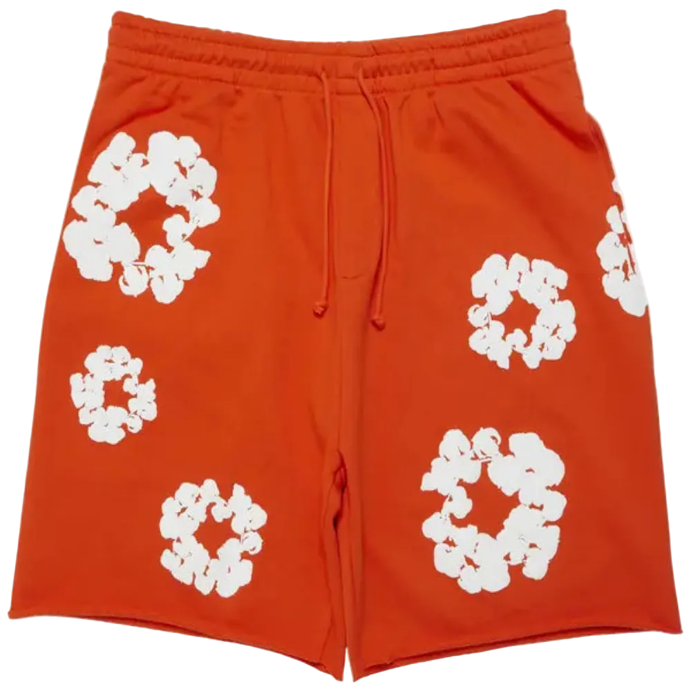 DENIM TEARS The Cotton Wreath Short Orange