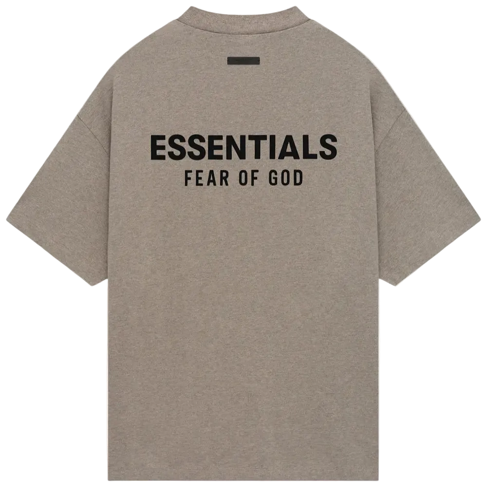 Fear of God Essentials Jersey Crewneck Tee Heather Grey