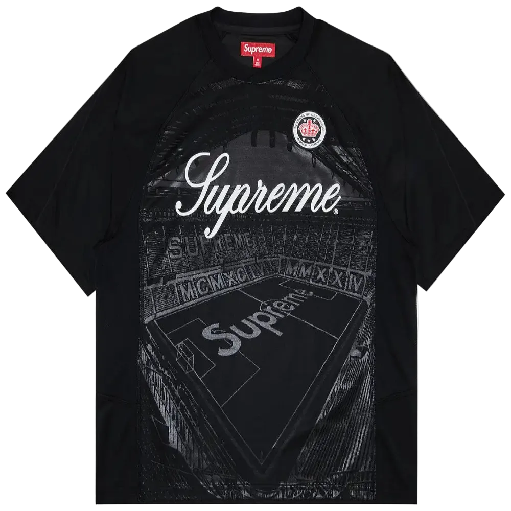Supreme Jacquard Soccer Jersey Black