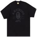 BAPE Screen Print College Tee Black