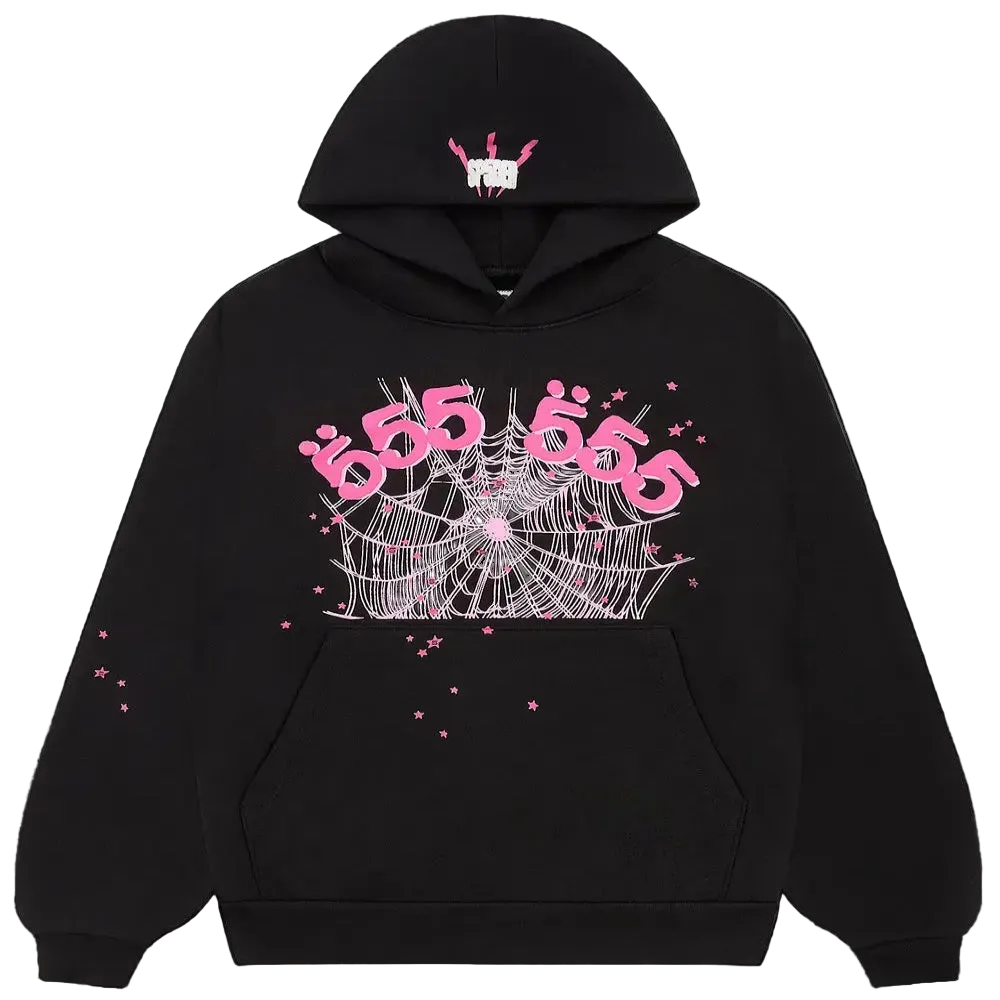 SP5DER Angel Hoodie Black