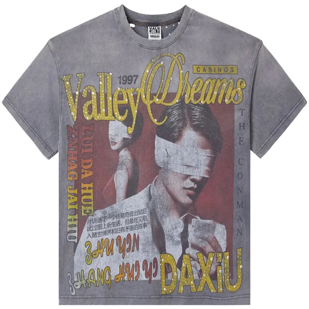 Vale Forever Charcoal Casino Tee Grey