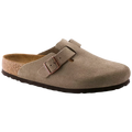 Birckenstock Boston Soft Footbed Suede Leather Taupe Narrow Fit