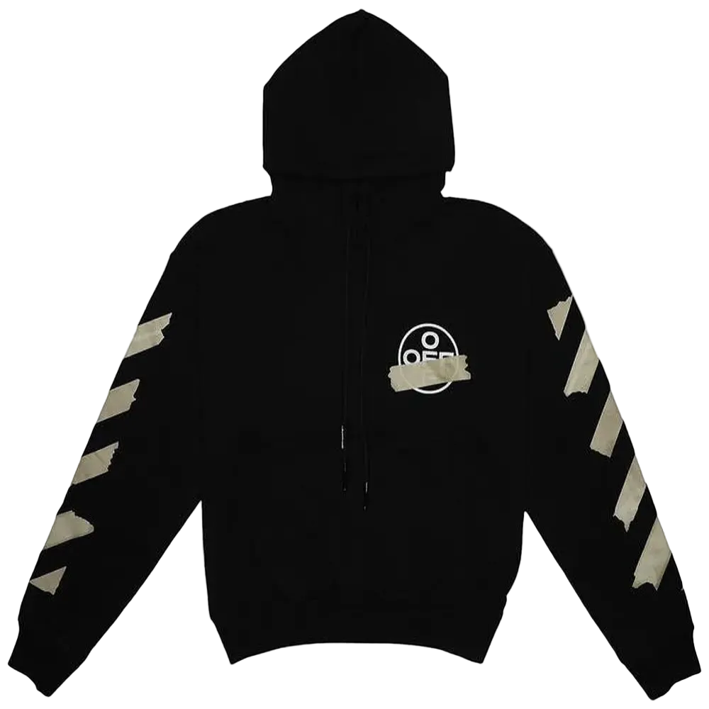 Off-White Tape Arrows Over Hoodie Black/Beige