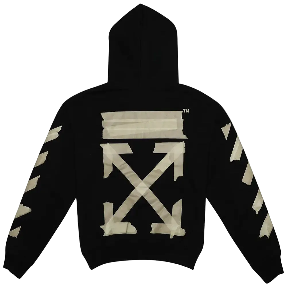 Off-White Tape Arrows Over Hoodie Black/Beige