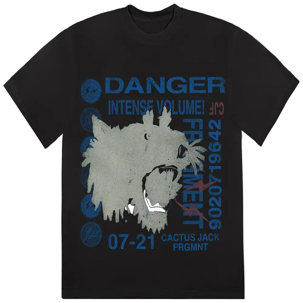 Cactus Jack by Travis Scott For Fragment Danger Tee Black