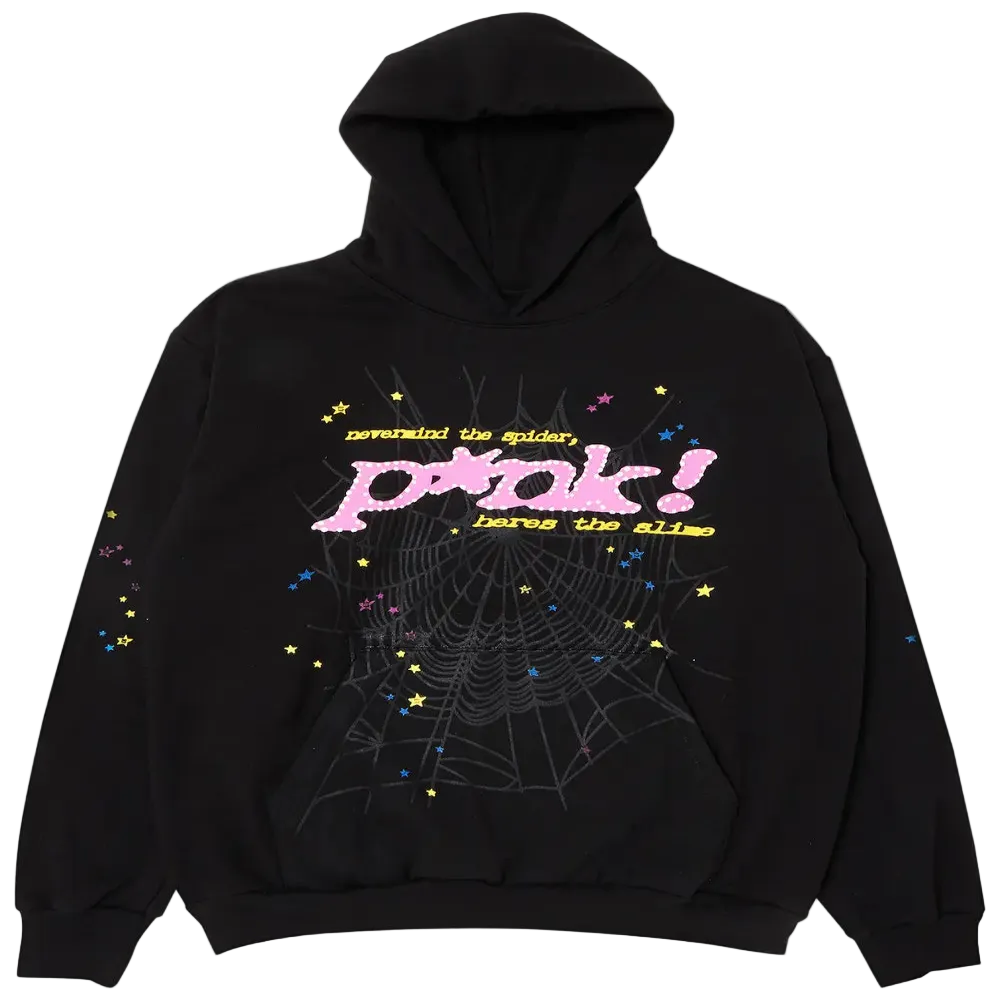 SP5DER P*nk Hoodie Black