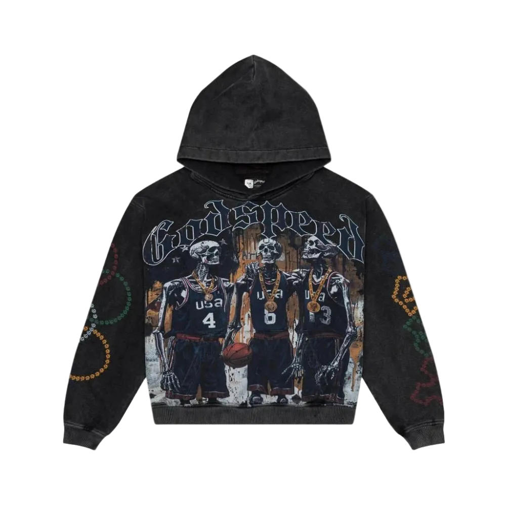 Godspeed Dreamteam Hoodie Washed Black
