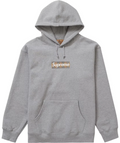 Supreme Burberry Box Logo Hoodie Grey