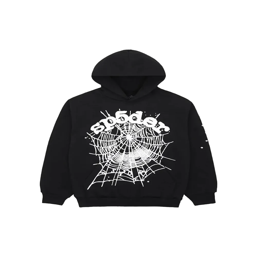 SP5DER OG Web Hoodie Black