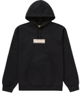 Supreme Burberry Box Logo Hoodie Black
